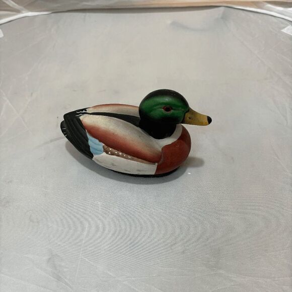 Vintage Jasco Mallard Duck Porcelain Lint Remover Brush 1980's Collectible - Picture 2 of 8